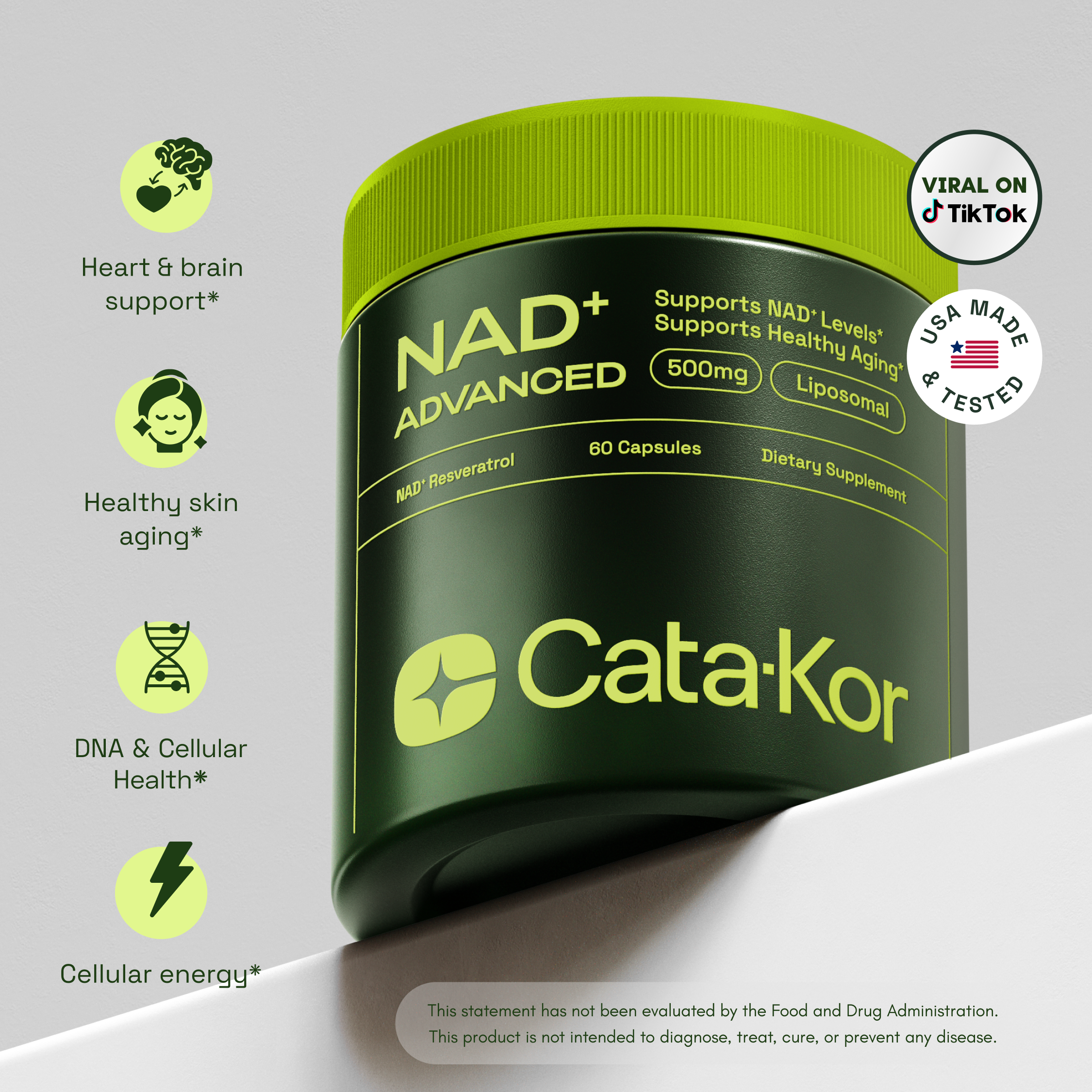 Cata-Kor NAD+ Advanced | NAD with Resveratrol